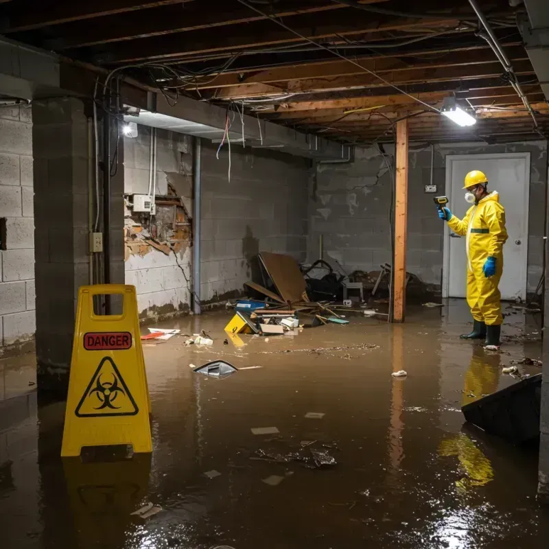 Flooded Basement Electrical Hazard in Denmark, SC Property